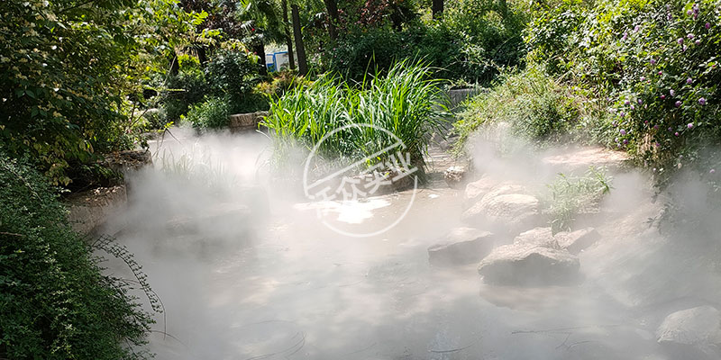 鄭州月季公園景觀造霧效果